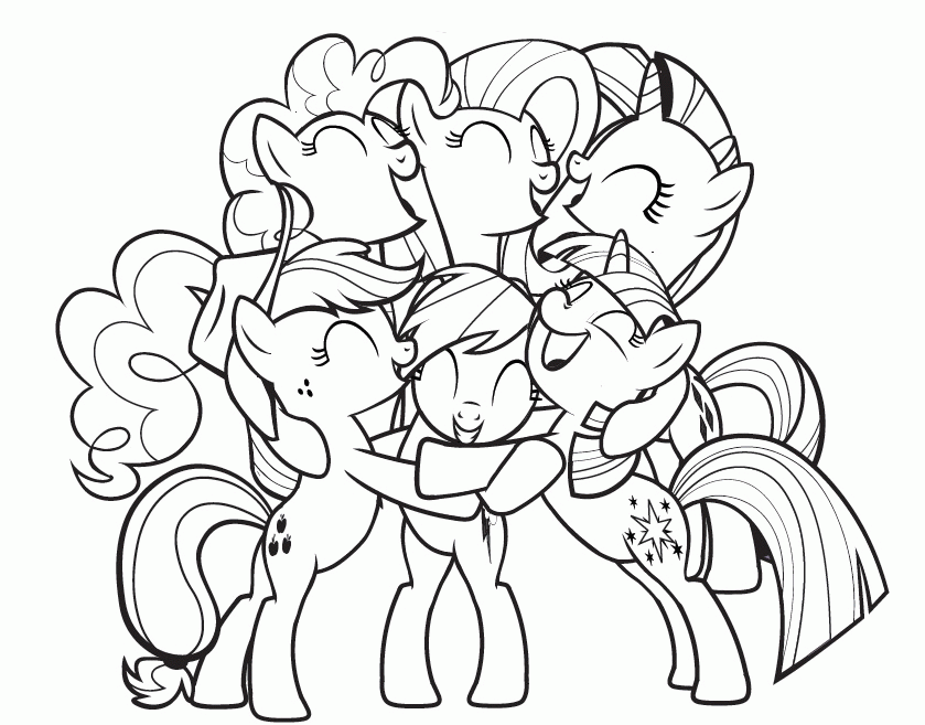Plansa de colorat cu My Little Pony 74 88